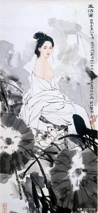 惊艳古典美人图苏维贤国画人物仕女作品欣赏